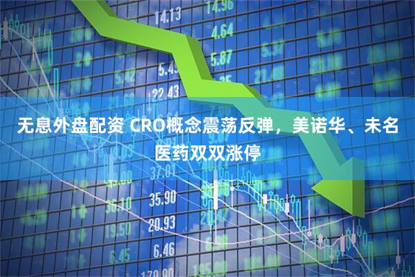 无息外盘配资 CRO概念震荡反弹，美诺华、未名医药双双涨停